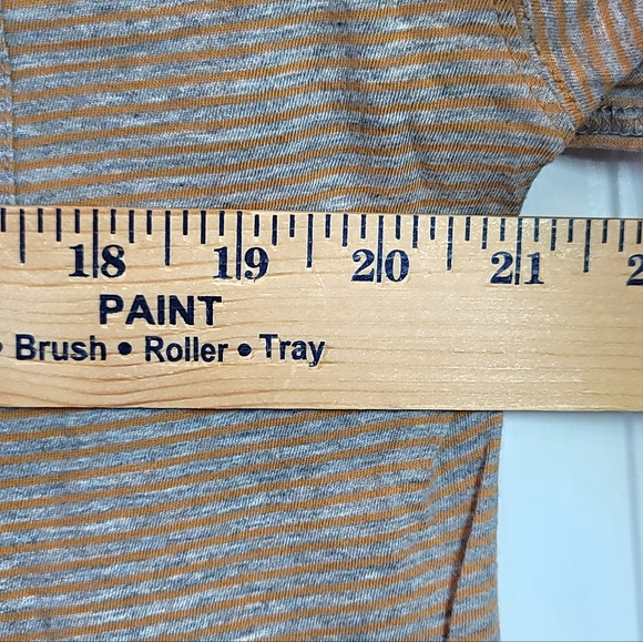 We The Free People Shirt Womens Small Gray Oversized Crop Boxy Stripe Girl Crush - Picture 12 of 12